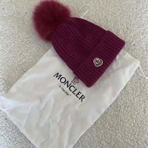 Authentic moncler kids hat